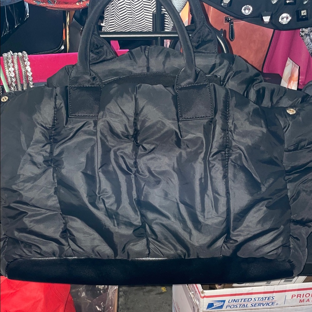 Call It Spring Black Quilted Satchel